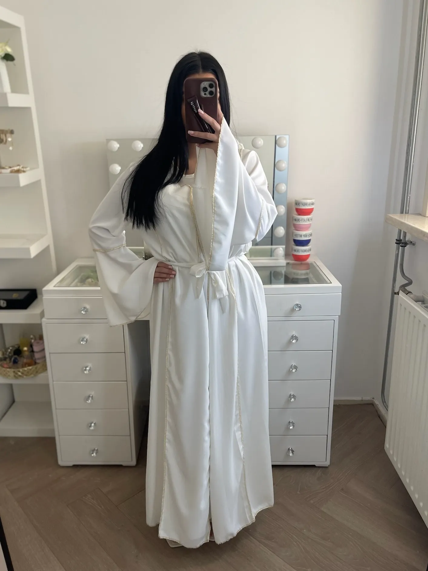Abaya 2 pic set (onder jurk + abaya)